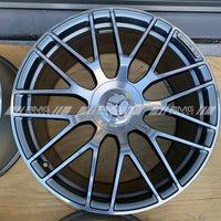 C63s Coupe silver AMG split spoke wheels A2054016100 A2054015900