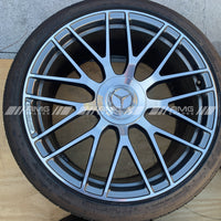 C63s Coupe silver AMG split spoke wheels A2054016100 A2054015900