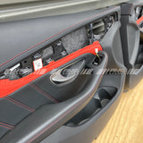 W205 C63s AMG inside door card trim set RED