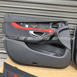 W205 C63s AMG inside door card trim set RED