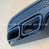 W205 diffuser exhaust tips BLACK A2058856438 A2054900727 A2054900827